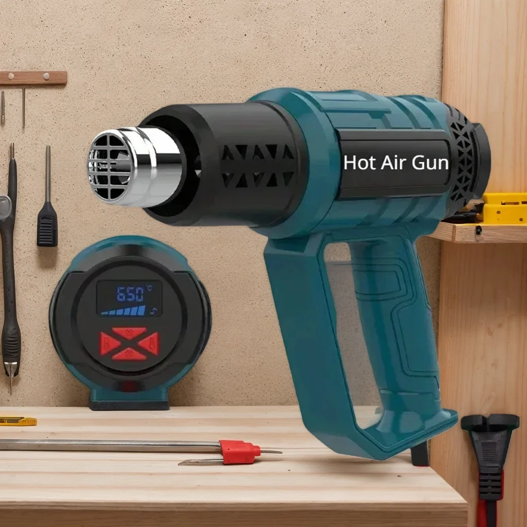 2000 W Heißluftpistole mit LCD-Display – zum Schrumpfen von Ölleitungen, Farbentfernung und Autodekoration/Reparatur Image