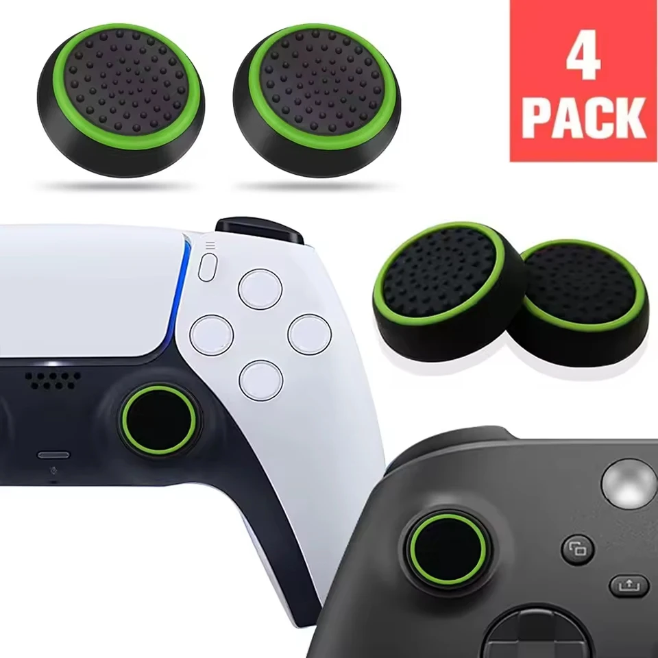 2/4Pcs Silicone Thumbstick Joystick Grip Caps For PS5/PS4/PS3 Controller For Steam Deck/Xbox One/Xbox 360 Gamepad Accessories