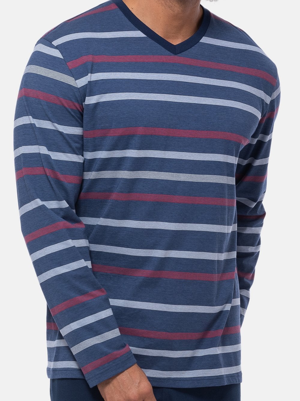 Ammann Schlafanzug Oberteil Herren blau, L Image