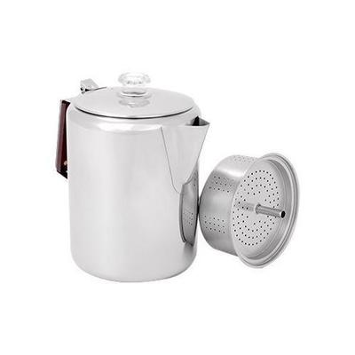 GSI Outdoors Glaicer Stainless Percolator with Silicone Handle, 12 Cup