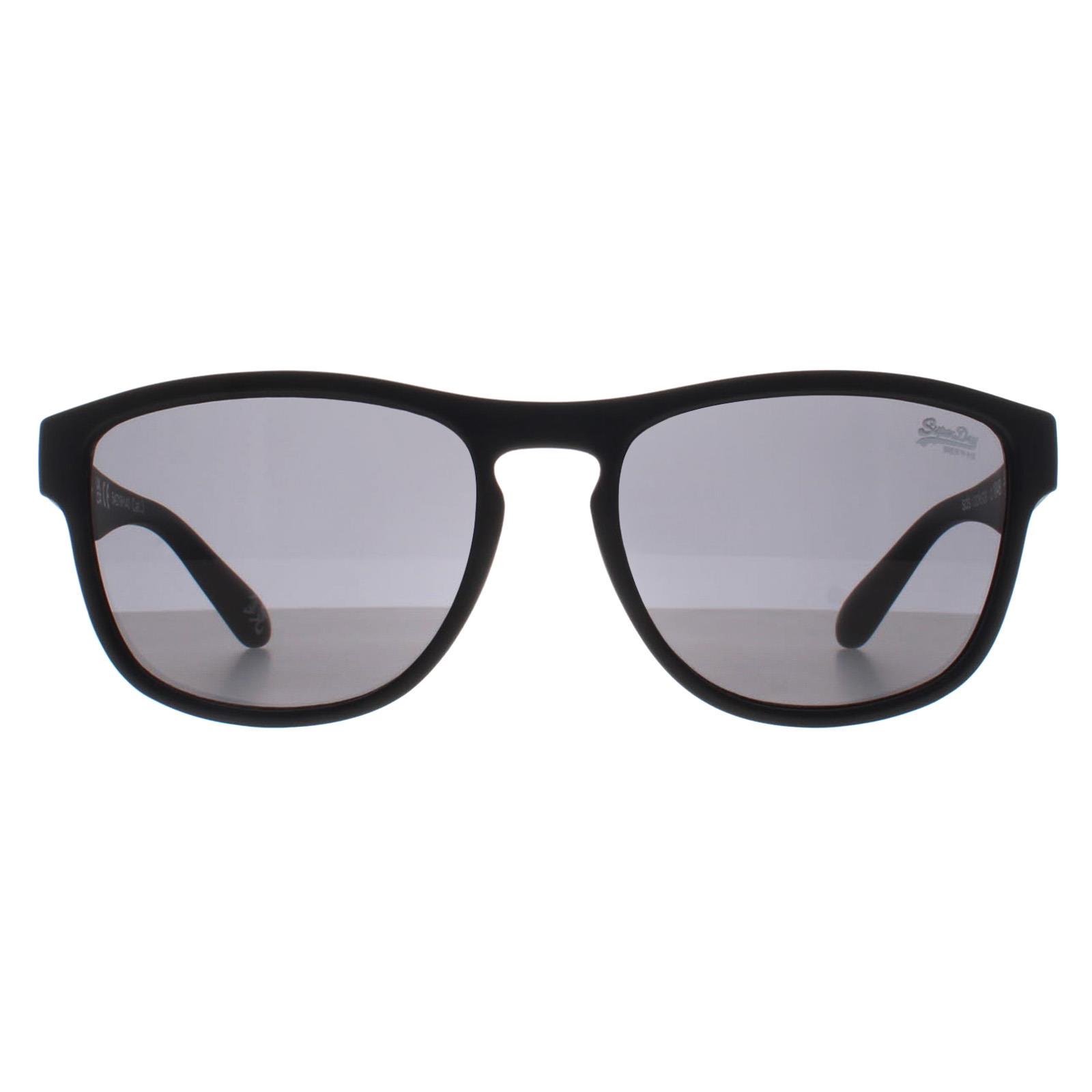 Superdry Square Herren Matte schwarze Solid Smoke Rockstar Image