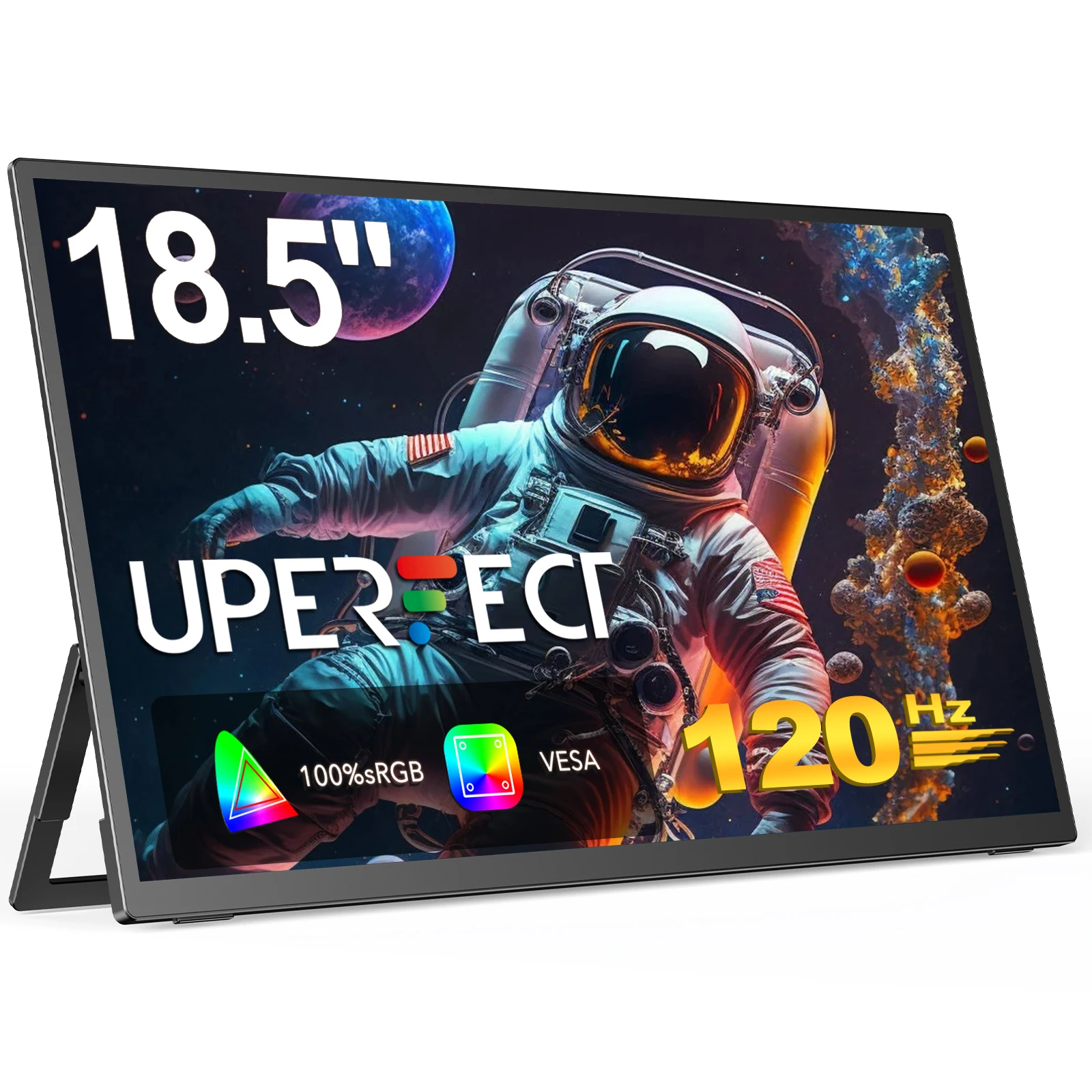 UPERFECT 18,5 Zoll Tragbarer Monitor 1920*1080 120HZ Laptop Gaming Display HDMI TYP C Für Telefon Computer Erweiterung Büro Bildschirm Image