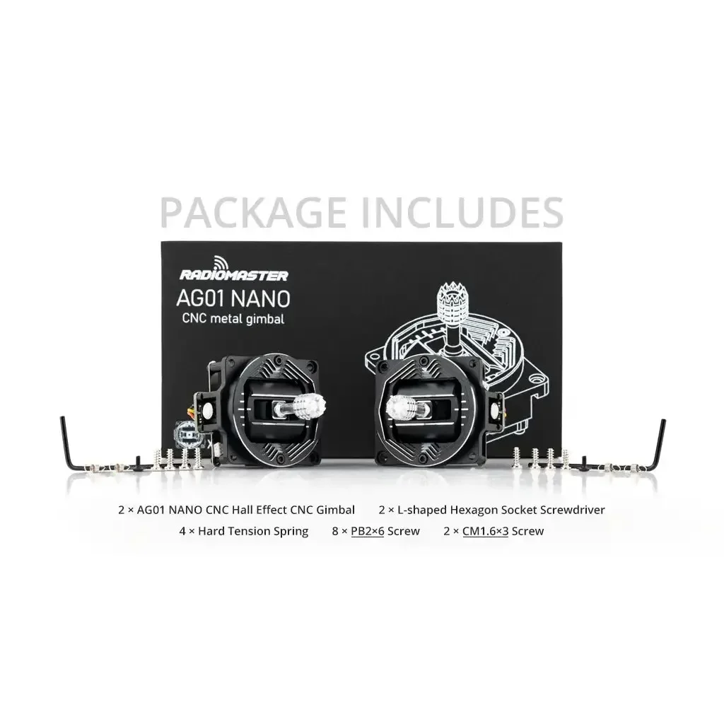 Radiomaster AG01 NANO CNC Hall Gimbals für Taschenradio Image