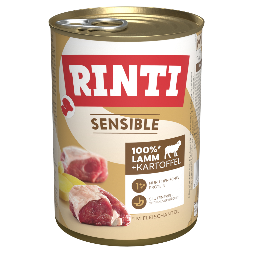 6x400g Sensible agneau, pommes de terre Rinti - Nourriture pour chien