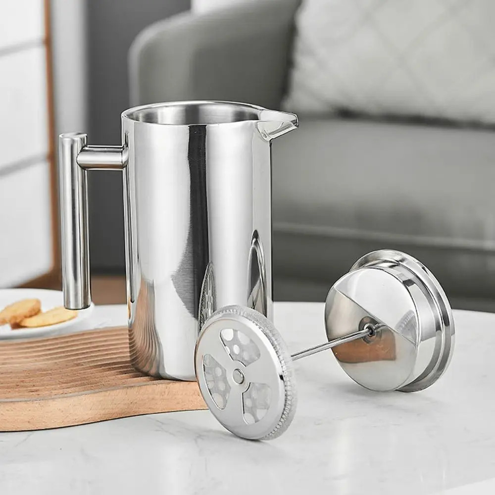 Cafetière à presse française de 350ml, en acier inoxydable, à Double paroi, filtre isolé avec filtre, cafetière expresso