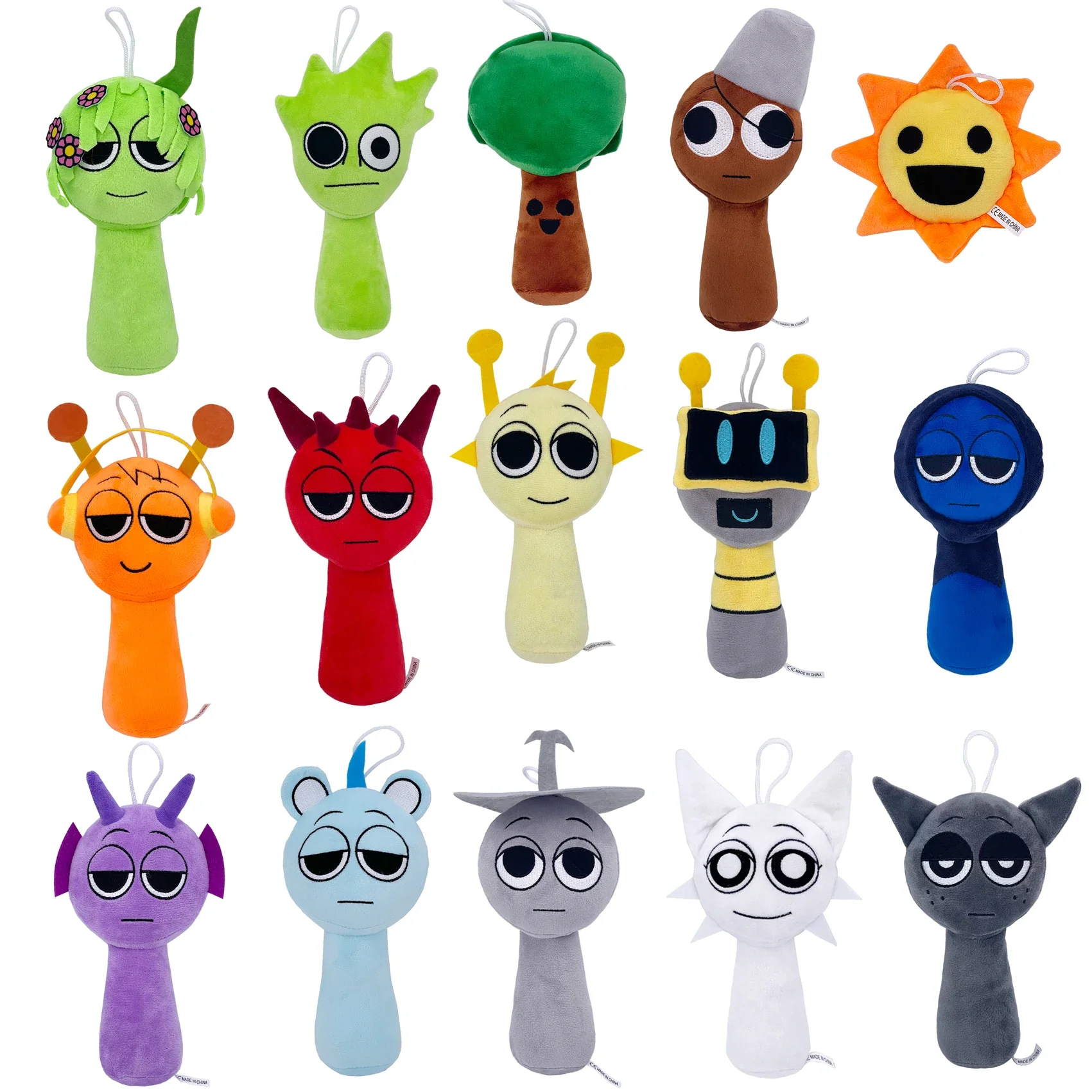 Nuovi giocattoli di peluche Sprunki Bambole Sprunki Oren Wenda Sprunki Bambola di pezza Peluche ripiene Bambini Regalo di compleanno di Natale Decorazioni per la casa