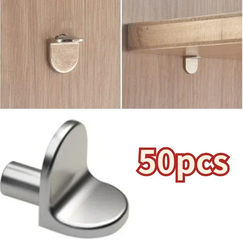50/10 Stück L-förmige Regalträgerbolzen Heringe Stifte Stecker 5 mm Schranktrenner Holz Glasschichtbrett Möbelhalterungshalter