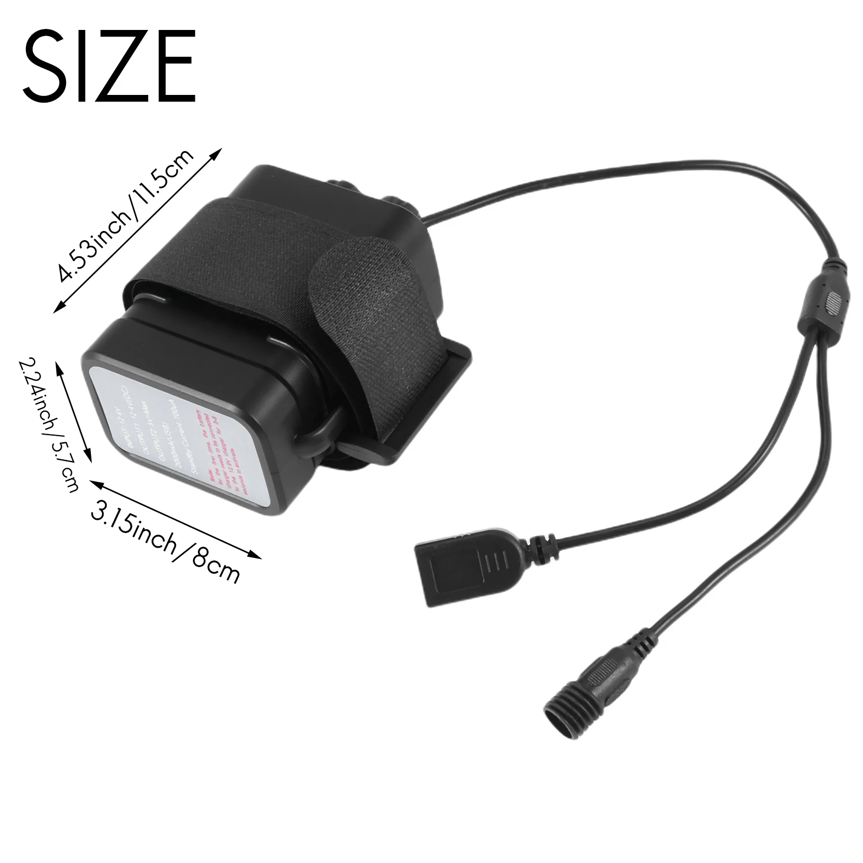 A43MM Wasserdichte DIY 6X18650 Batterie Fall Box Abdeckung mit 12V DC und USB Netzteil für Fahrrad LED Licht Handy Router Image