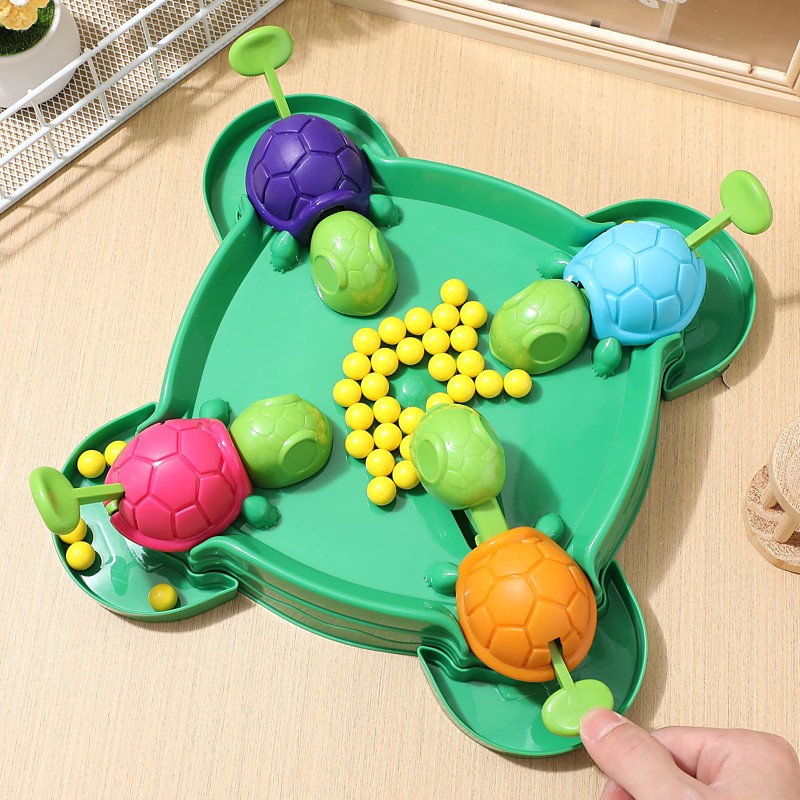 Hungry Turtle Board Game, Hungry Box Game, Turtle Eats Beans Board Game, Party and Party Family Toy, 2-4 Players (108 beans)