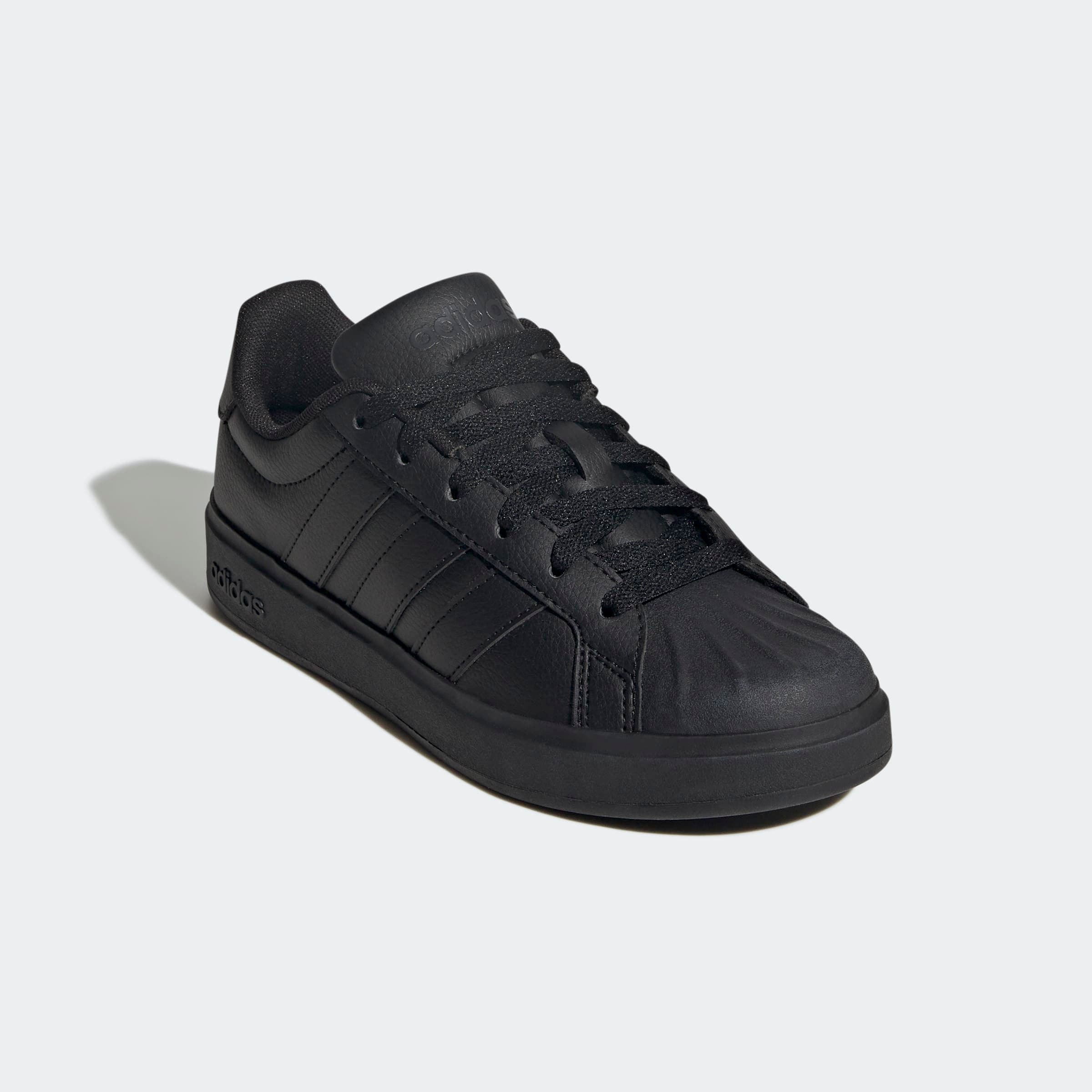 Sneaker ADIDAS SPORTSWEAR "STREETTALK", Damen, Gr. 35,5, core schwarz, carbon, core schwarz, Synthetik, Schuhe Sneaker, inspiriert vom Design des adidas superstar