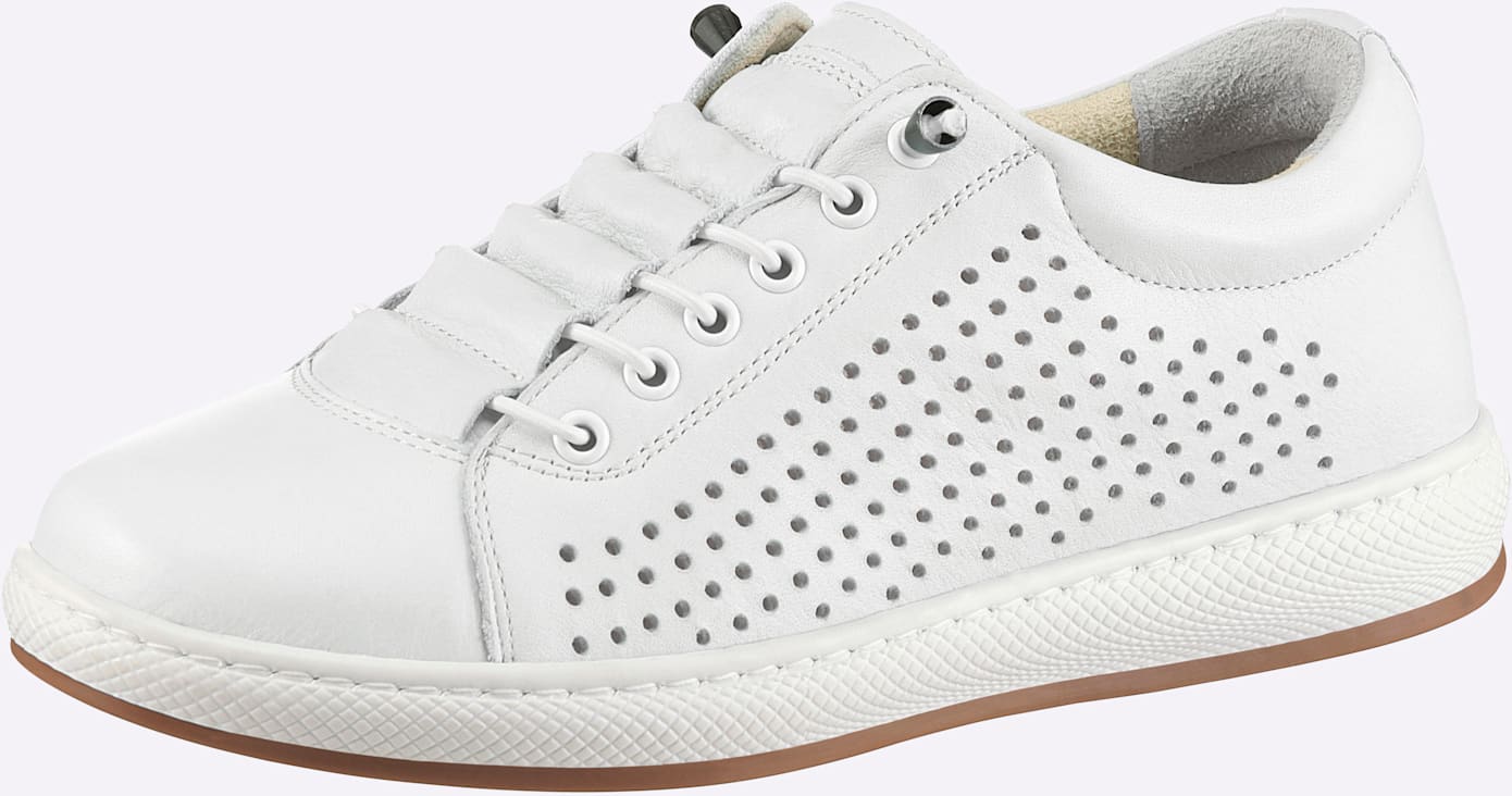 Sneaker ANDREA CONTI, Damen, Gr. 39, weiß, Glattleder, Leder, Rindsleder, Schuhe Sneaker