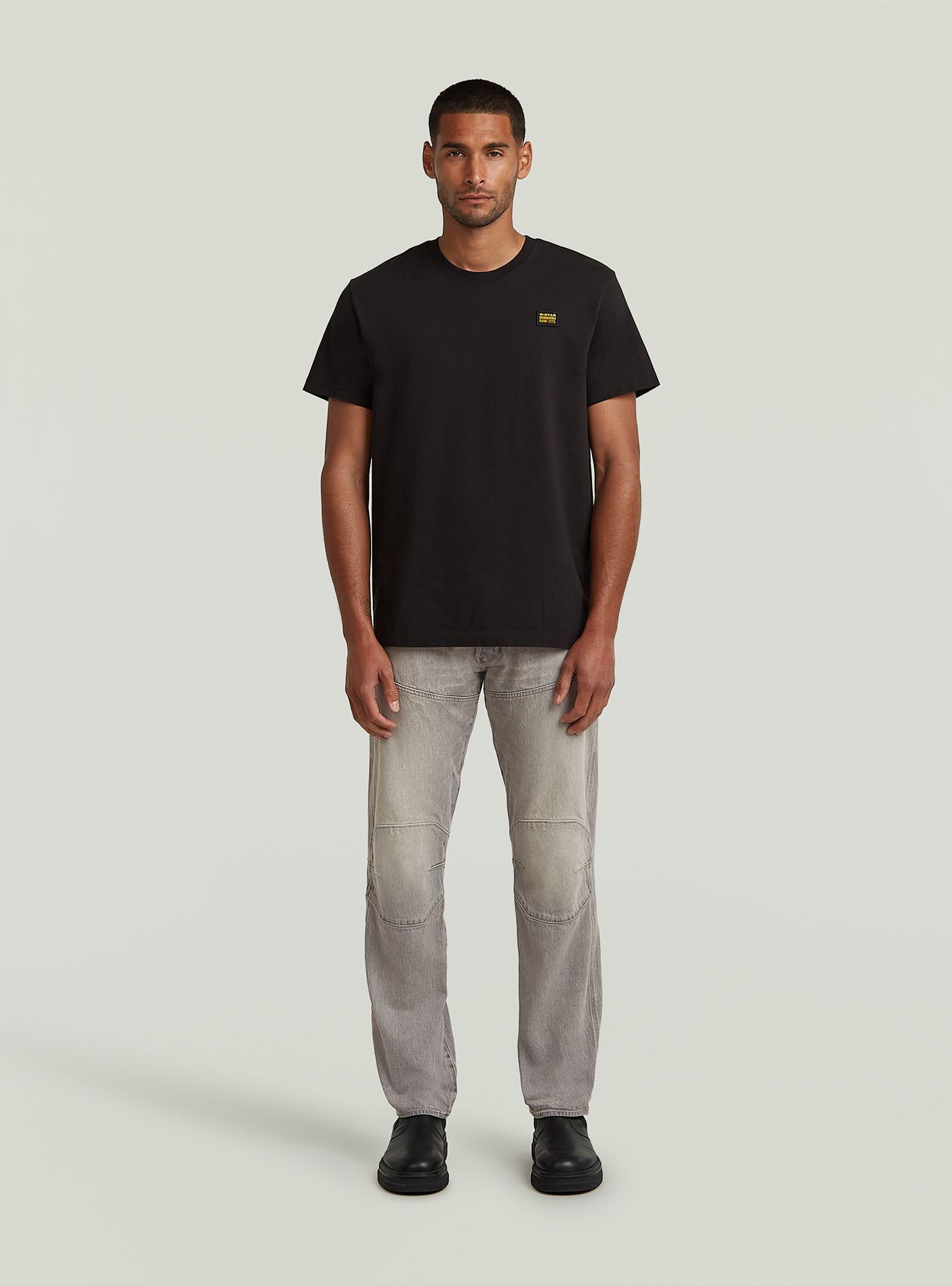 Regular-fit-Jeans G-STAR "G-STAR Elwood Regular Jeans", Damen, Gr. 34, Länge 36, vintage moonquake, Obermaterial: 25% Baumwolle, Jeans