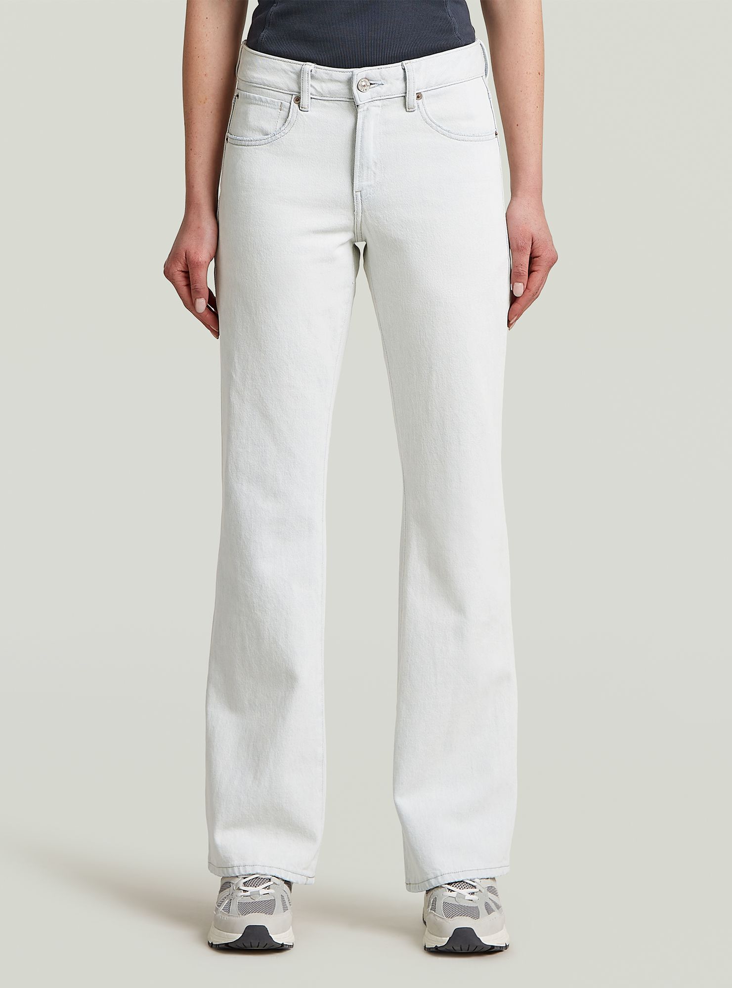 5-Pocket-Jeans G-STAR "G-Bootcut Jeans", Damen, Gr. 29, Länge 32, beached faded clifton blau, Obermaterial: 25% Baumwolle, Jeans 5-Pocket-Jeans