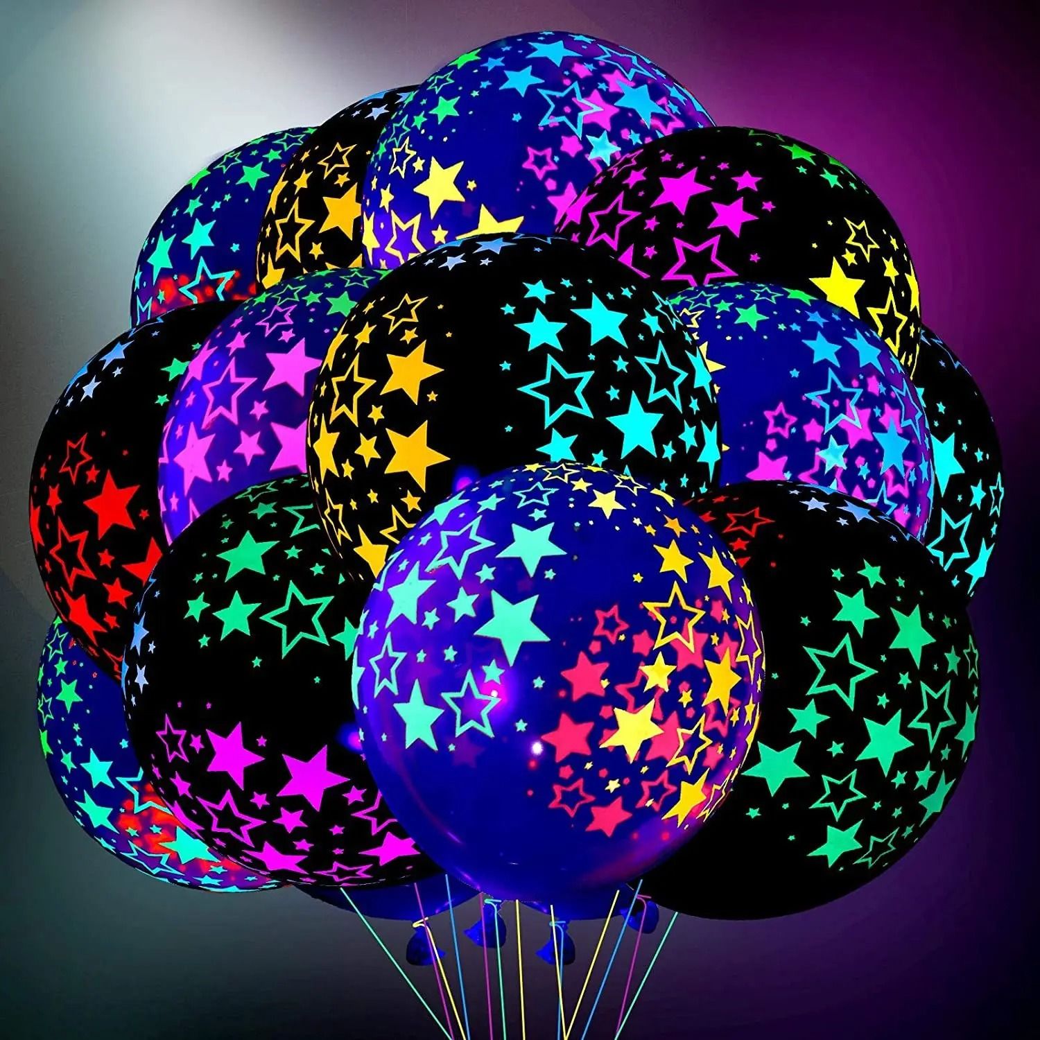 Glow In The Dark Latex Balloon Party Set c 10pcs