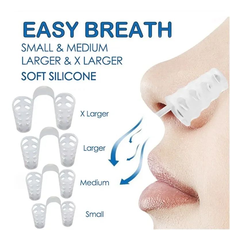 4 Pack Anti Snoring Nasal Dilators Easy Breathing Nose Openers For Improved Sleep And Respiratory Comfort blue (4 Pcs)