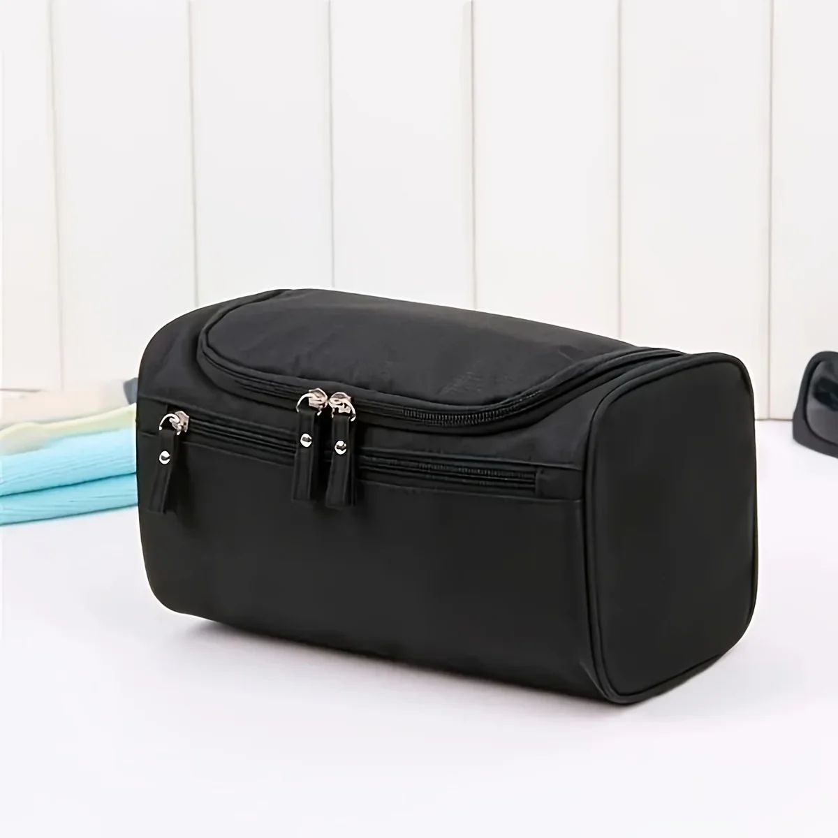 Premium Mens Portable Toiletry Organizer Large Capacity Hanging Travel Bag Premium Mens Portable Toiletry Organizer Large Capacity Hanging Travel Bag