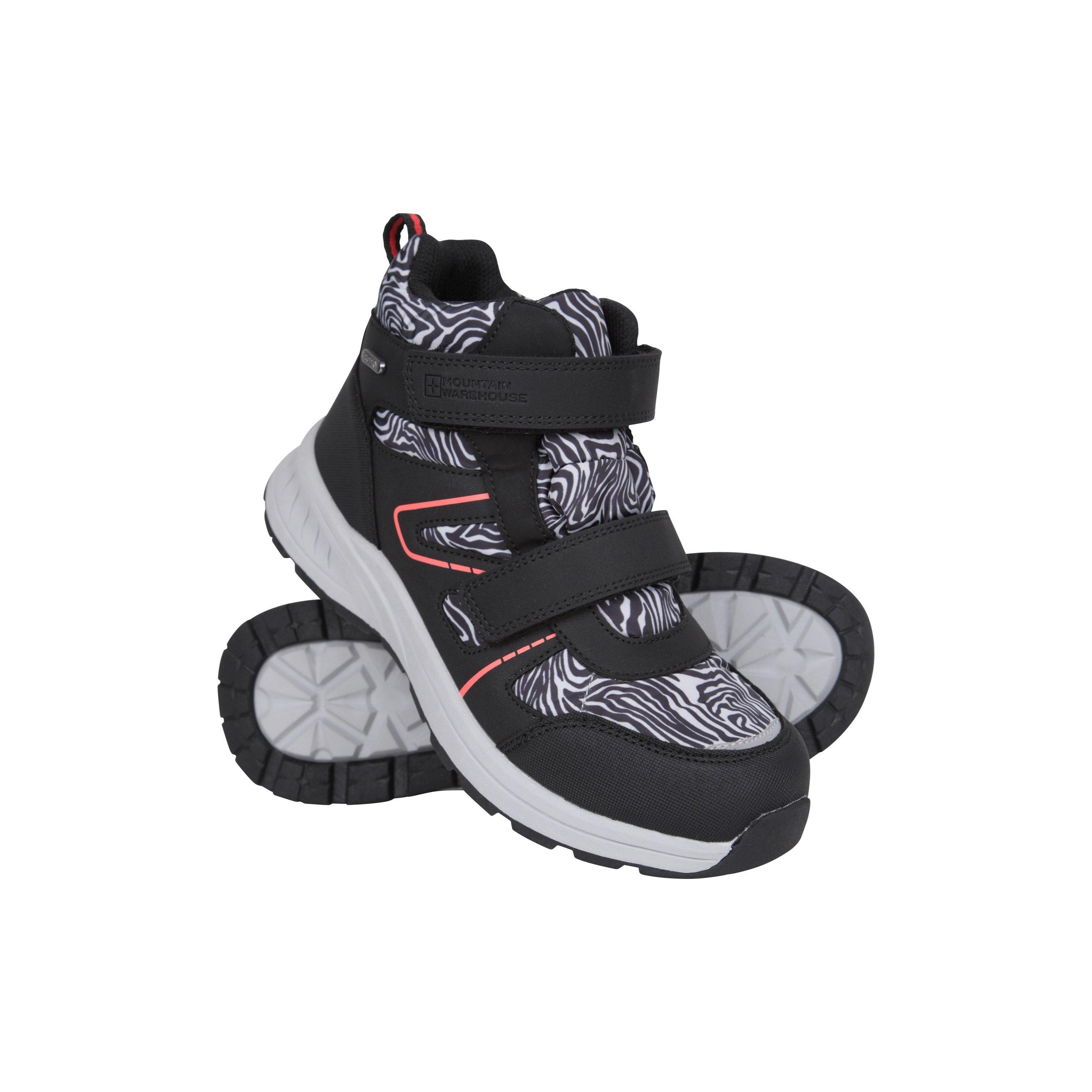 Mountain Warehouse - Kinder Wanderstiefel "Jupiter Adaptive", Leo-Muster (Schwarz/Weiß) Image