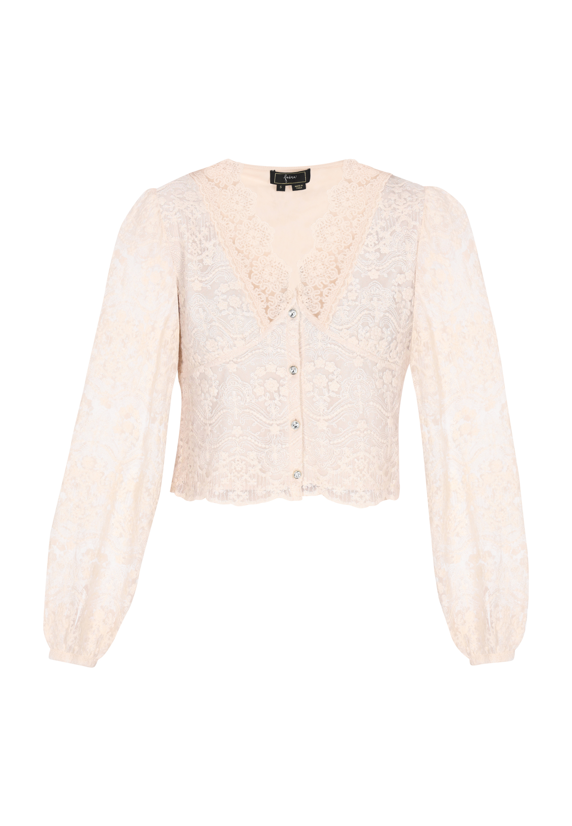 Faina Bluse Frauen Creme Image