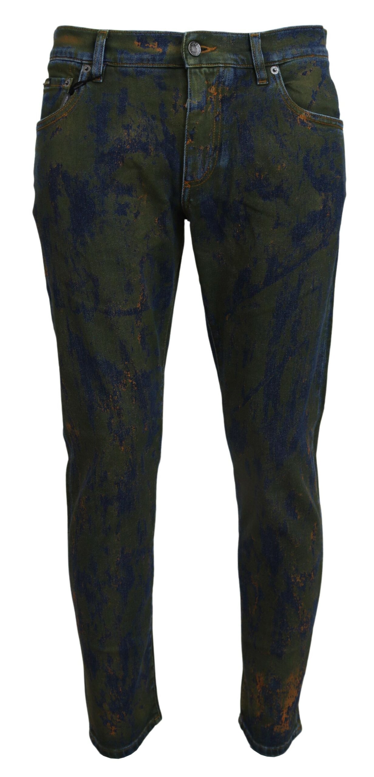 Splatter-Paint Slimfit-Jeans Image