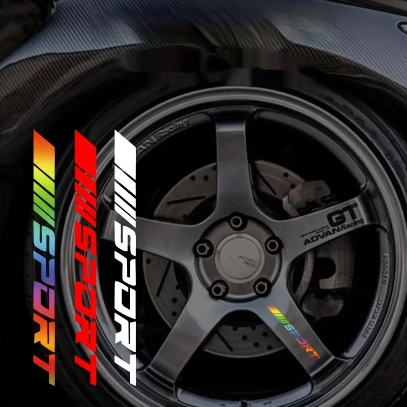 4 pièces/ensemble autocollants de Moto de voiture autocollants réfléchissants inspirés du Sport quatre paquets pour Auto Moto Style de Sport extérieur