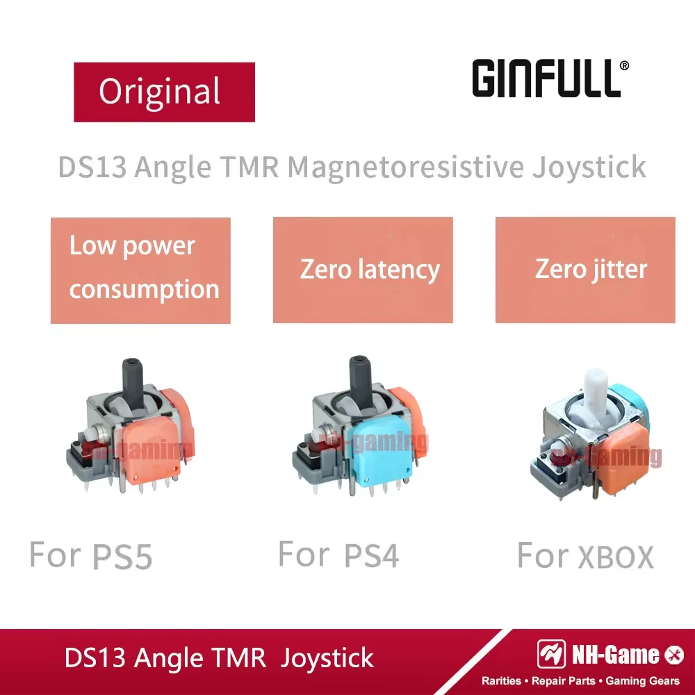 10/30PCS 2nd Generation TMR Elektromagnetische Joystick DS13 MAX 3D Analog Stick Rocker für PS5 für PS4 Xbox für Gamepad Controller Image