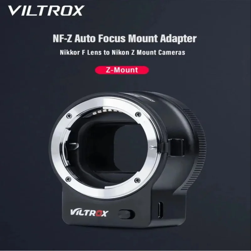 Viltrox NF-Z Autofokus-Adapterring für Nikon F-Objektive an Nikon Z-Kameras wie Z6II, Z7, Z50, Z30, Z9, ZFC, Z6, Z7II Image