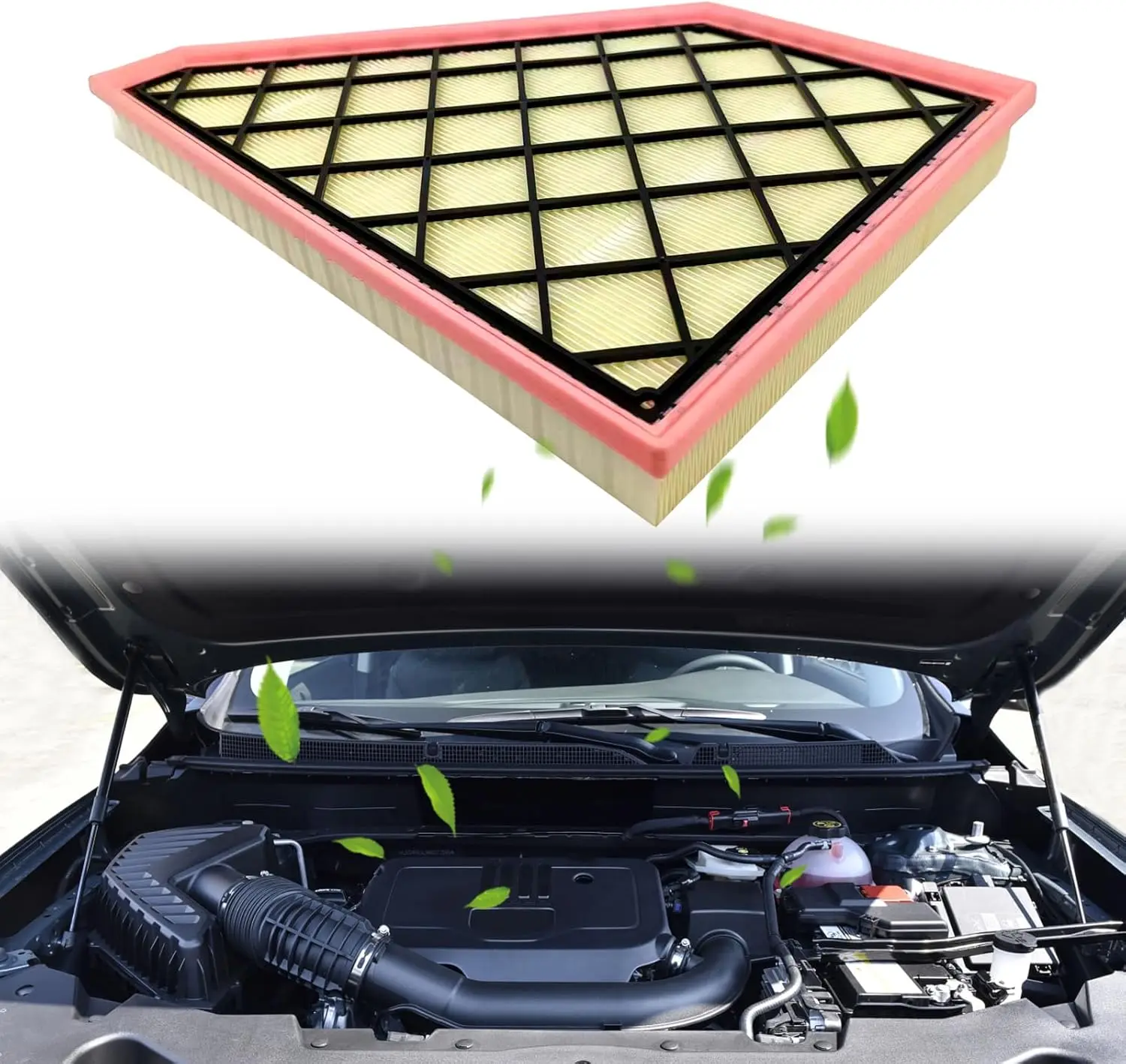 Automotor-Luftfilter-Set für GMC Acadia 2017 bis 2022, Buick Enclave 2018 bis 2022, Chevy Traverse 2018 bis 2022, Teil 23321606 Image