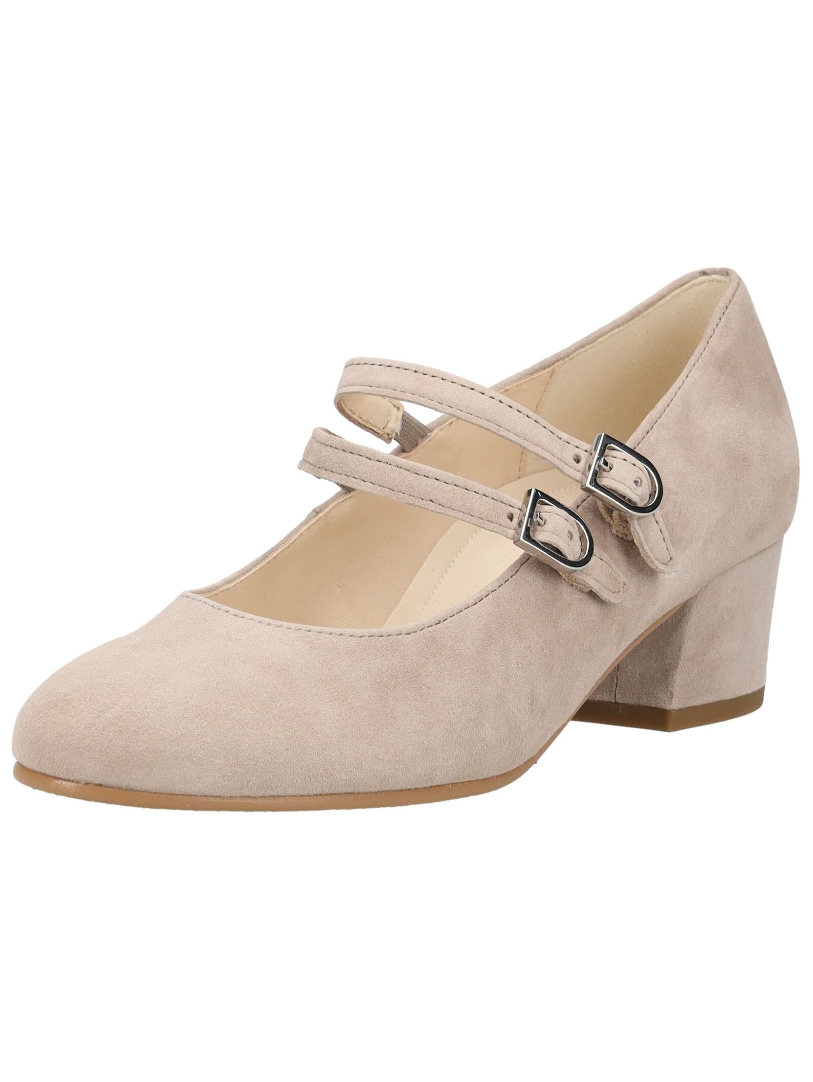 Pumps GABOR COMFORT "Gabor Comfort Pumps Veloursleder", Damen, Gr. 40, beige, Veloursleder, Schuhe Pumps