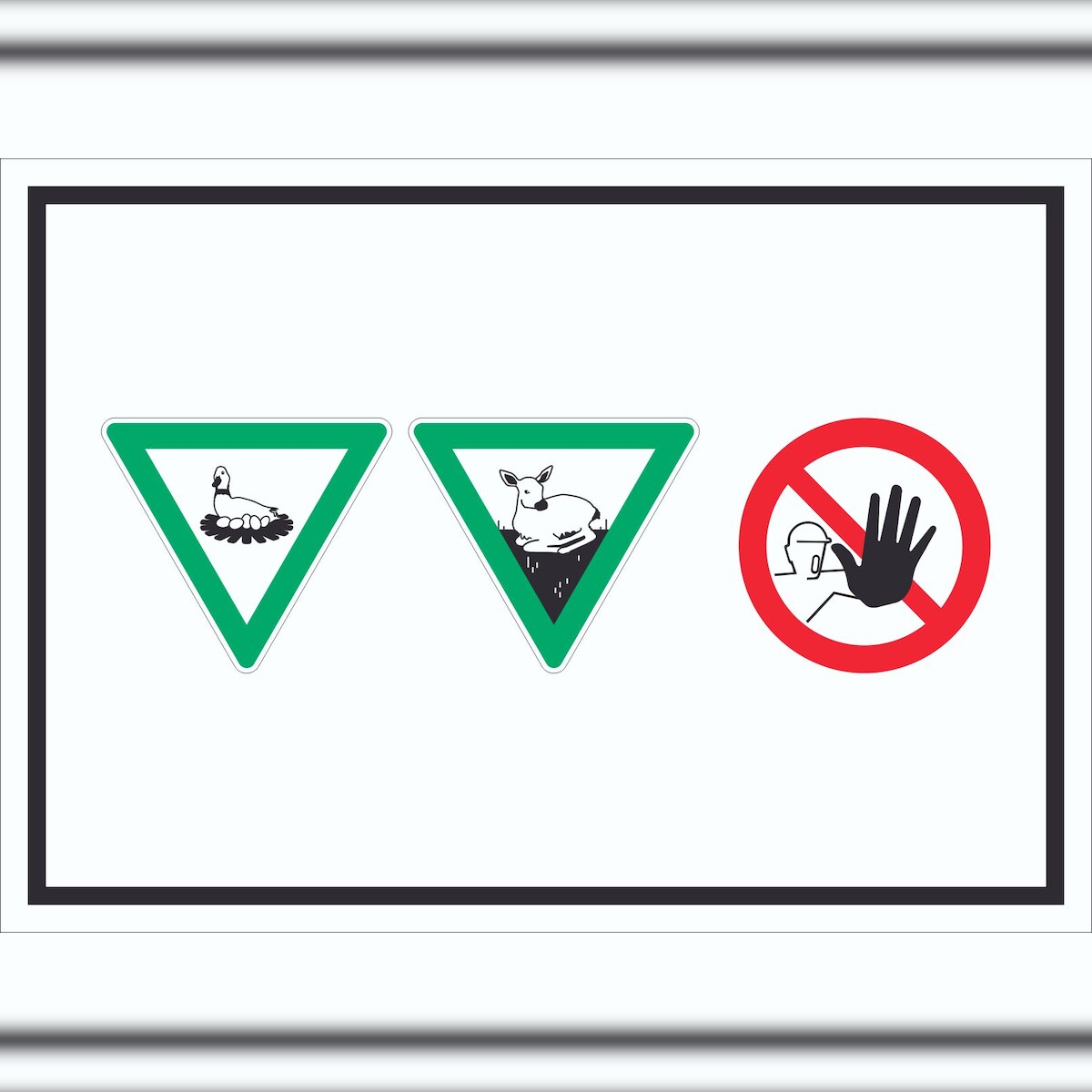 HB-Druck Brut- und Setzzeit Betreten verboten Symbol Schild A5 (148x210mm) Image