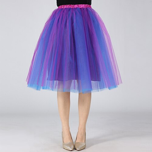 Karneval Ausgefallene Kostüme Tutu Tüllrock Retro Vintage 1980er Erwachsene Damen Halloween Karneval Party Leistung Einfaches Karnevalskostüm Verkleiden Image