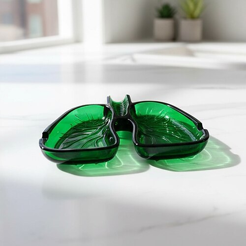 Lungenförmiger Aschenbecher aus Kristallharz – farbenfroher Schreibtisch-Aschenbecher aus Epoxidharz, transparentes Ornament in Form einer menschlichen Lunge als Dekoration für Zuhause, einzigartiges Image