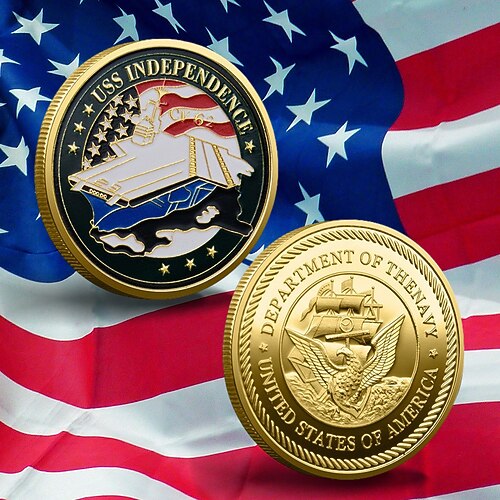 U.S. Marine Corps Gedenk-Münze – United States 250. Jubiläums-Eisenkunst Militär Challenge Coin metallische Sammlermedaille für Marines patriotische Geschenke Semiquincentennial Image