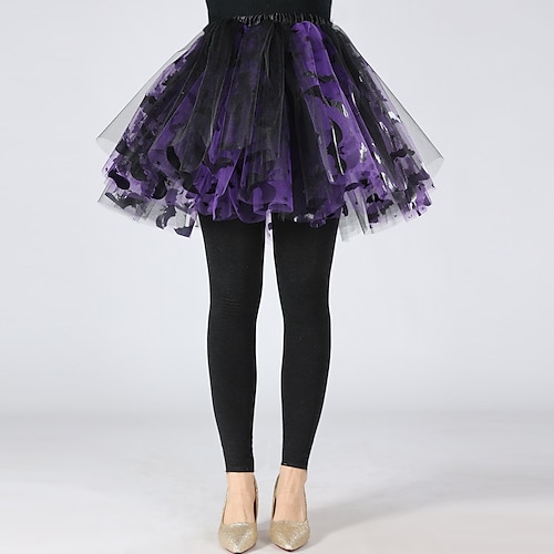 Karneval Ausgefallene Kostüme Tutu Tüllrock Retro Vintage 1980er Erwachsene Damen Halloween Karneval Party Leistung Einfaches Karnevalskostüm Verkleiden Image