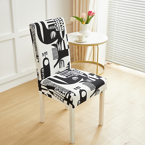 Ankunft Super Fit Stretch Abnehmbarer und waschbarer Stuhlhusse Kurzer Schutzsitzüberzug für Hotel-Speisesäle, Zeremonien, Bankette, Hochzeitsfeiern Image