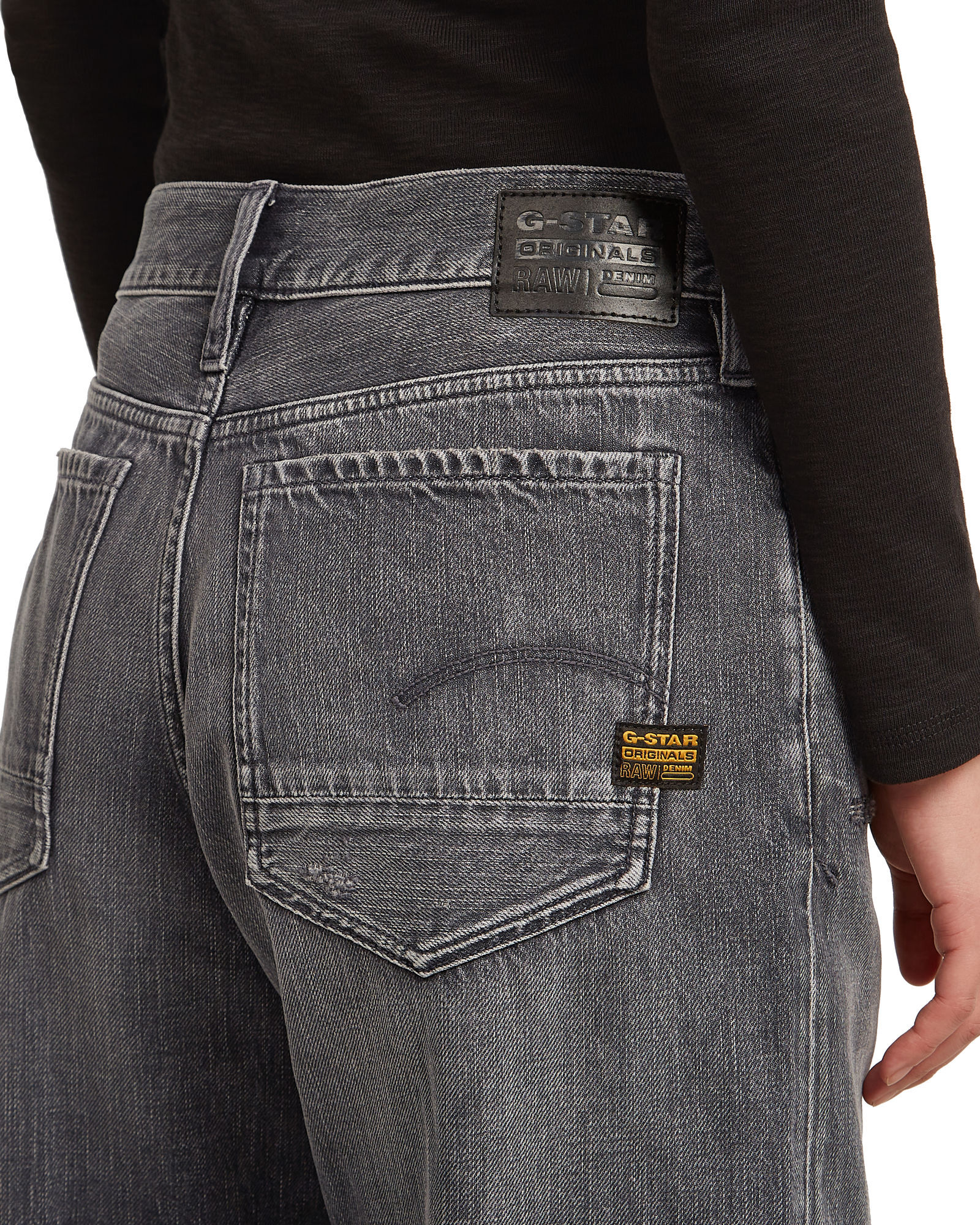 5-Pocket-Jeans G-STAR "Judee Low Waist Loose Jeans", Damen, Gr. 30, Länge 30, faded scoria grau destroyed, Obermaterial: 100% Baumwolle, Jeans 5-Pocket-Jeans