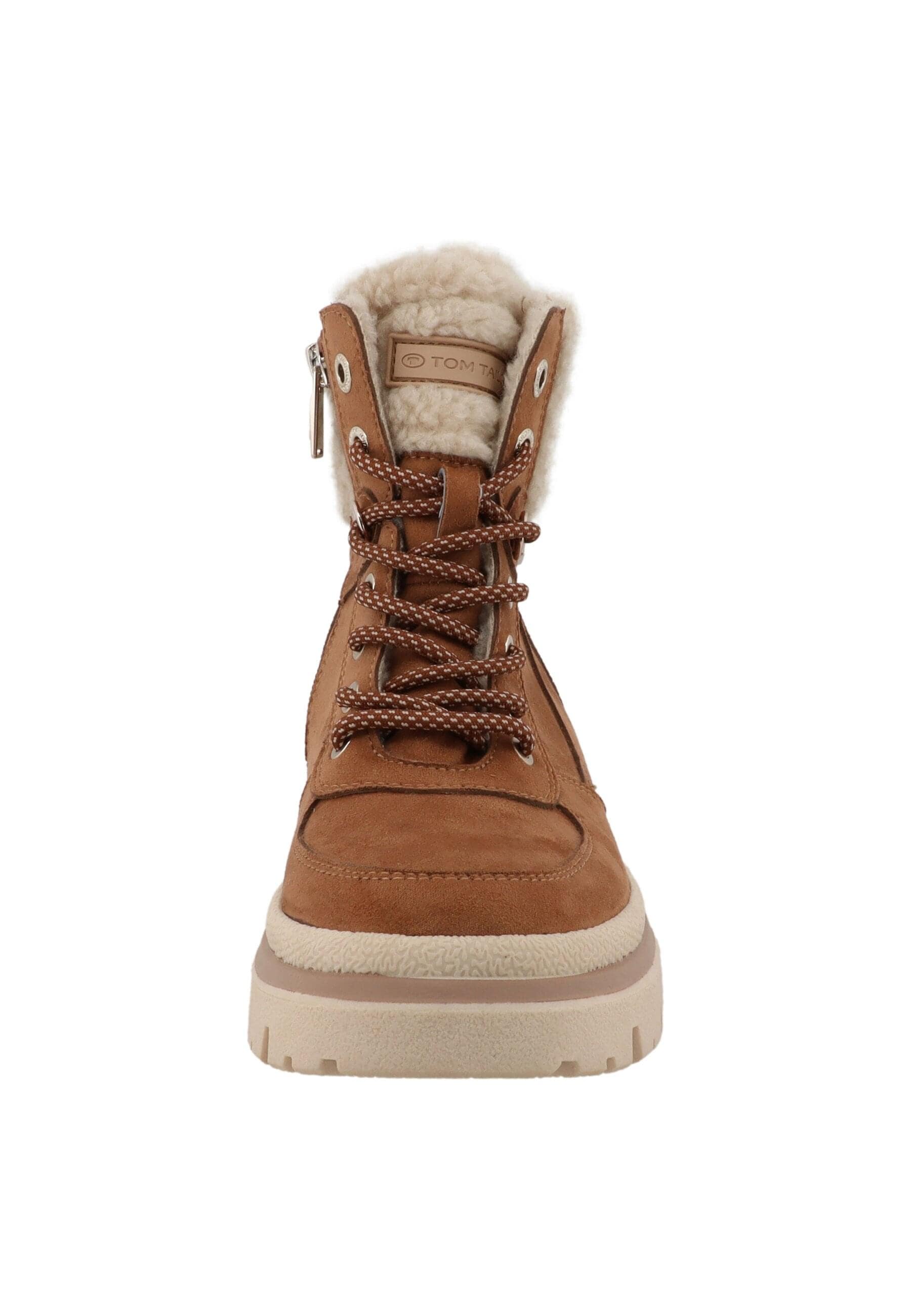 Stiefel TOM TAILOR "Tom Tailor Winter Boots", Damen, Gr. 42, hazel, Polyurethan, Schuhe Stiefel