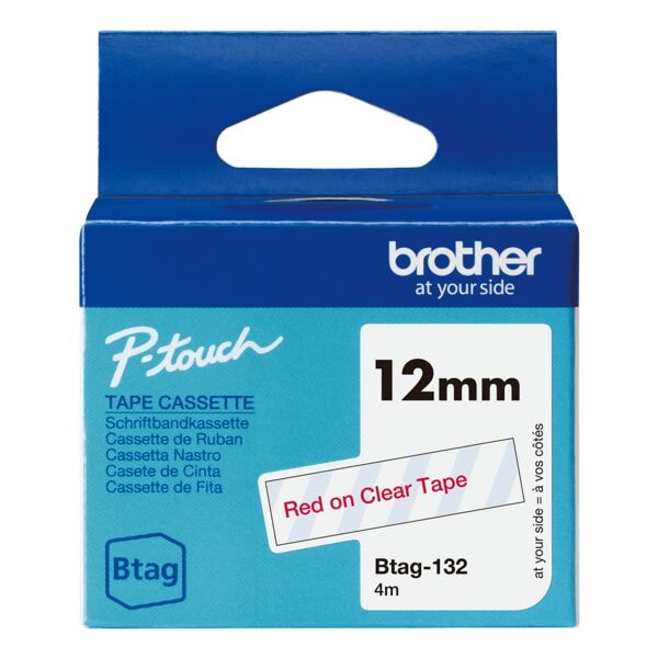 Brother Schriftband »Btag« 12 mm x 4,0 m rot, 1.2 cm Image