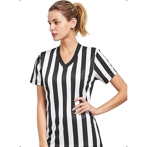Match mondial de football 2026 Costume T-shirt Uniforme Arbitre Maman footballeuse Cosplay Adulte Femmes Match de football Déguisements d'Halloween faciles Se déguiser