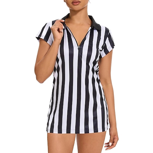 Match mondial de football 2026 Robe Costume T-shirt Arbitre Cosplay Adulte Femmes Halloween Carnaval Correspondre Match de football Déguisements d'Halloween faciles Se déguiser