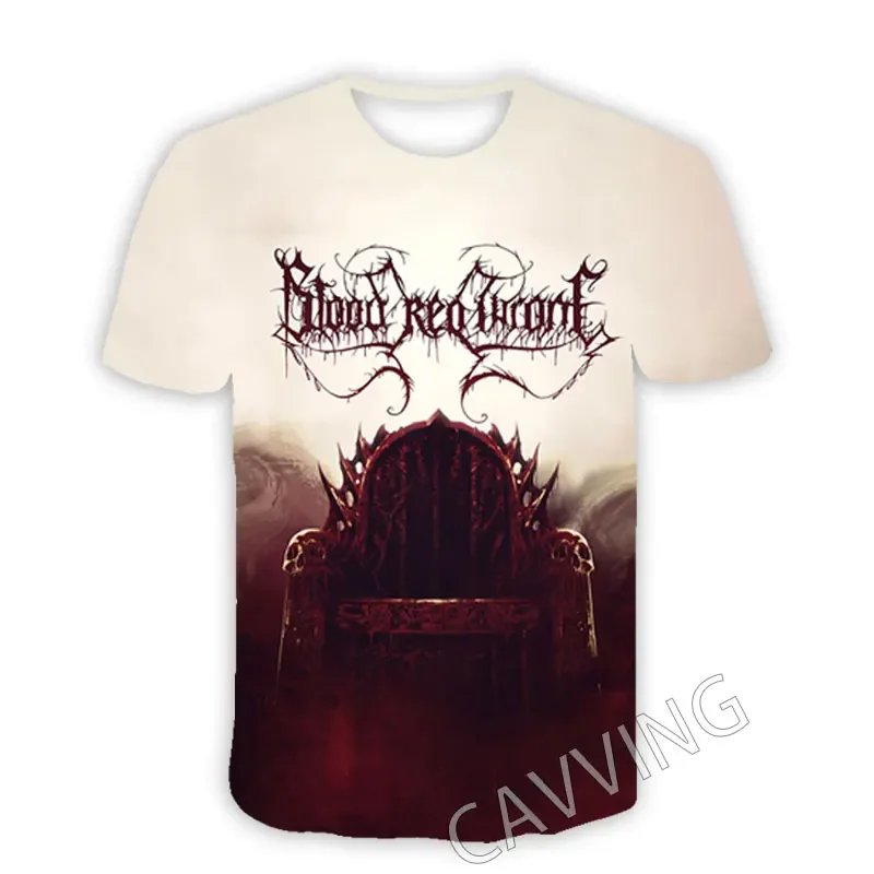 3D Blut Rot Throne Band Druck Sport Quick-dry Atmungsaktive Männer T-shirt Casual Hip-hop Rock Straße Harajuku kurzarm Kleidung Image