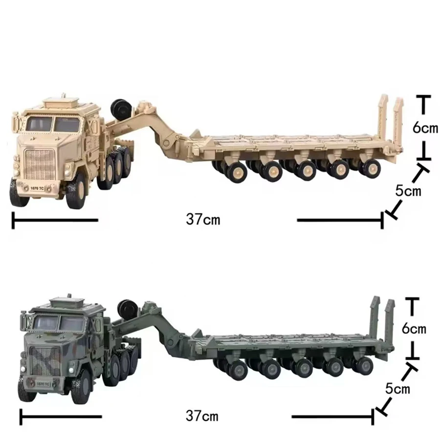 1 stücke-Maßstab Fahrzeug M1070 Transport Fahrzeug Bausteine Montage Modell Auto ABS Material Wohnkultur Artikel Für Enthusiasten geschenk Image