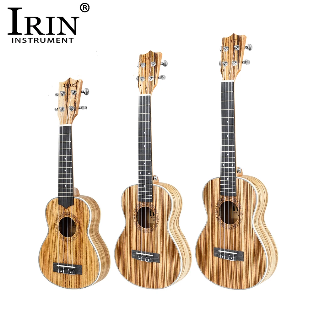 IRIN 21/24/26 Zoll Ukulele Massivholz Ukulele 4-saitige Hawaii-Gitarre Mini Guitarra Professionelles Ukulele-Gitarrenzubehör Image