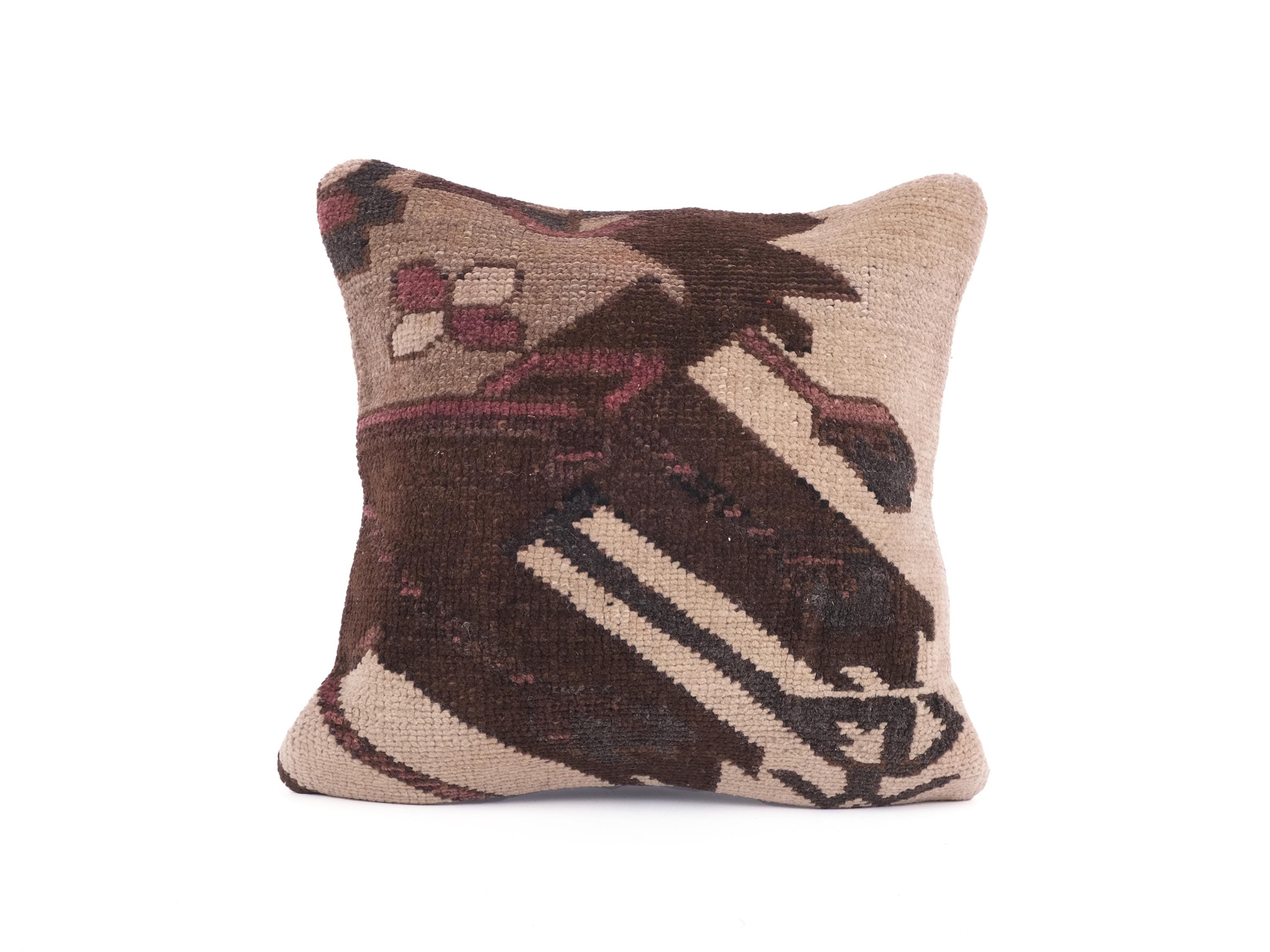 Cuscino Kilim, cuscino tappeto turco, cuscino decorativo, cuscino Kilim Boho, federa per cuscino 16x16, cuscino decorativo, cuscino decorativo per div