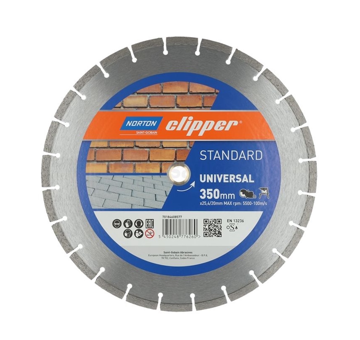 Norton Clipper Diamanttrennscheibe Standard Universal 350x25,4/20mm 70184608577 Image