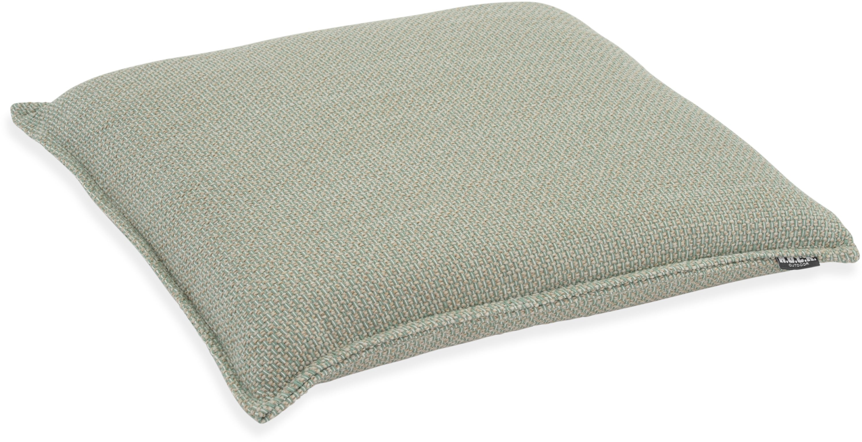Sitzauflage H.O.C.K. "Linova", grün (hellmint,pastellgrün), B:45cm H:6cm, Obermaterial: 100% Polypropylen, Polsterauflagen, Outdoor Sitzkissen, 40x40x6cm, Stuhlkissen, salbei mint, gemustert