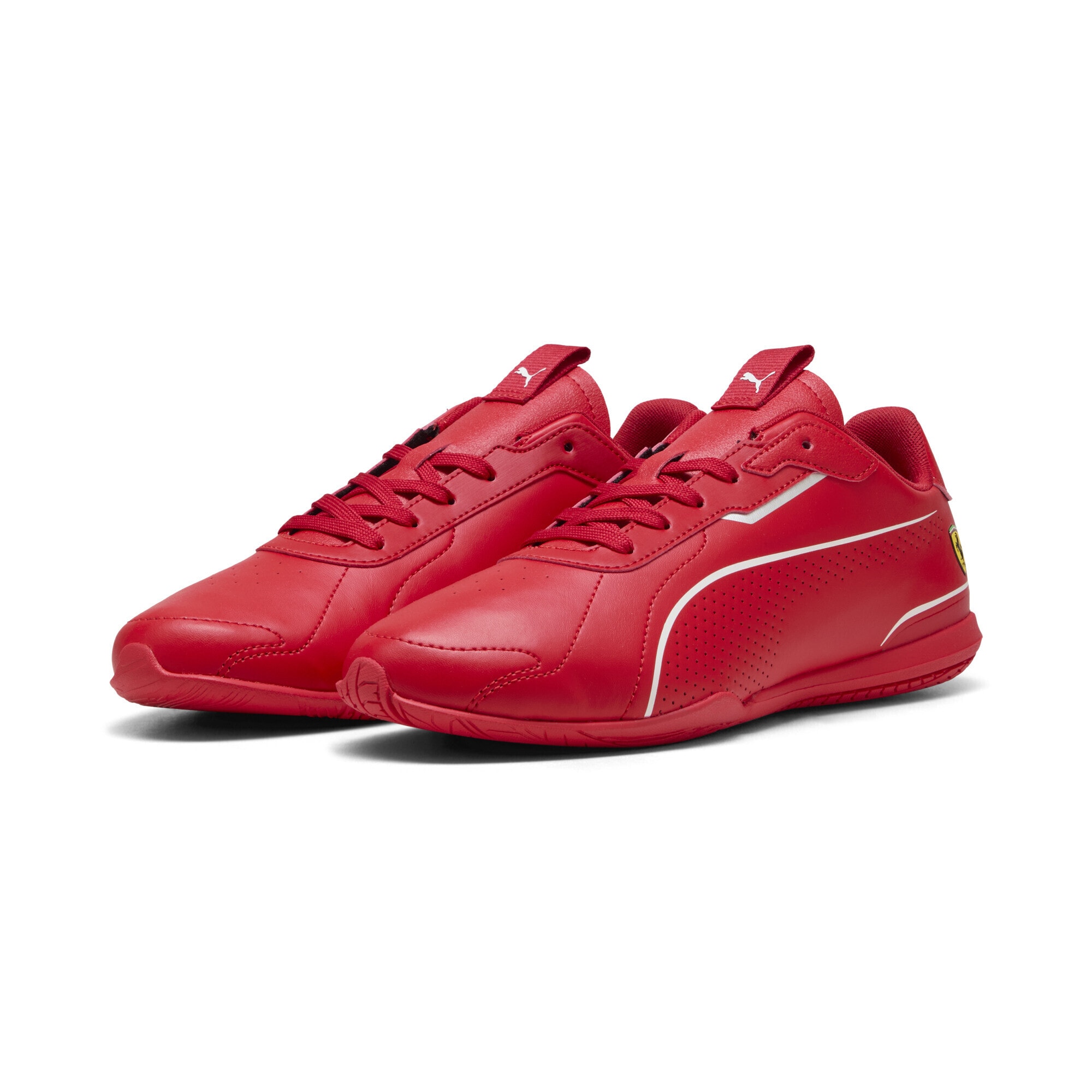 Sneaker PUMA "Scuderia Ferrari Neo Cat 3.0 Sneakers Erwachsene", Damen, Gr. 44,5, rosso corsa rot, Obermaterial: Textil, Synthetik; Futter: Textil; Innensohle: Textil; Laufsohle: Gummi, Schuhe Sneaker