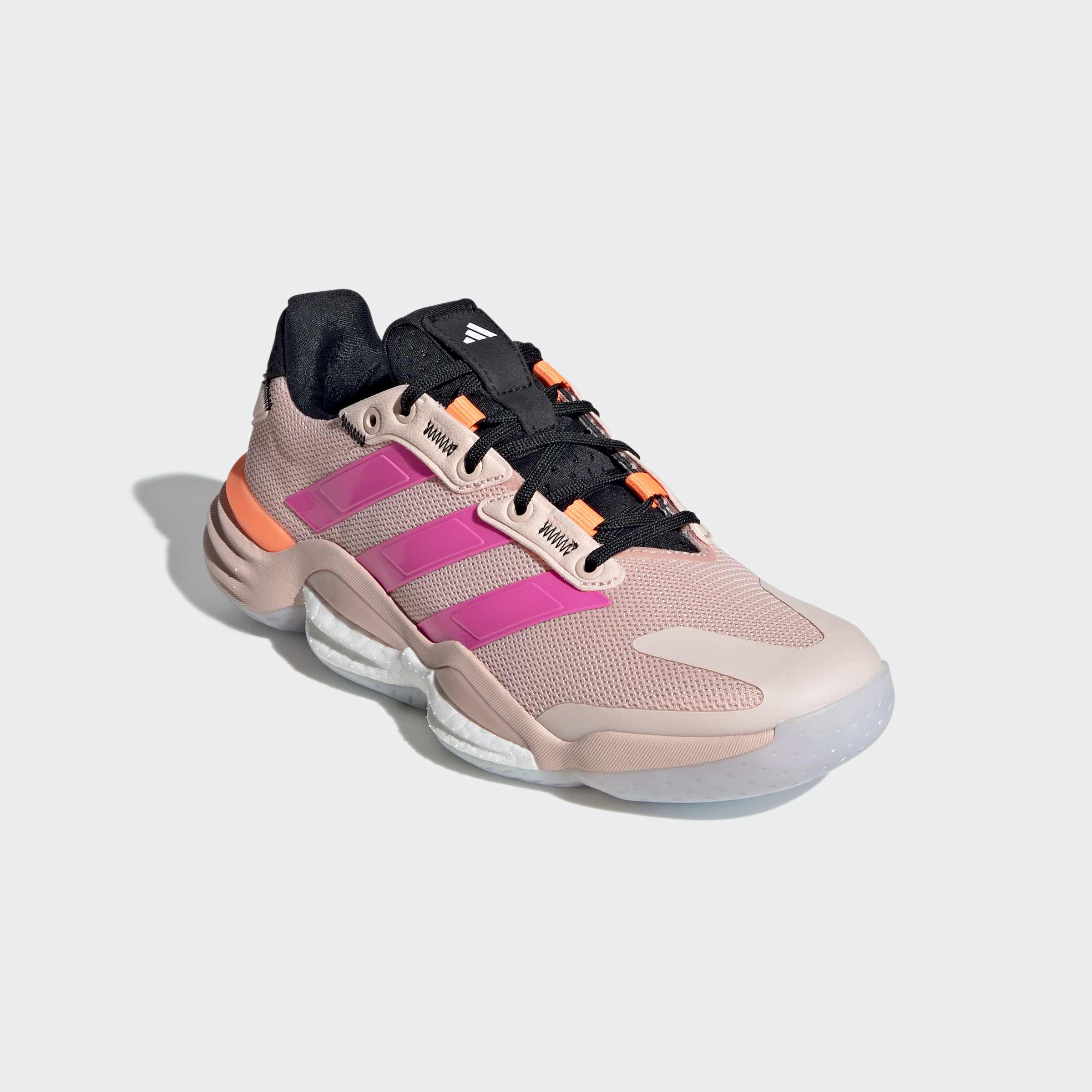 Hallenschuh ADIDAS PERFORMANCE "STABIL 16 INDOOR", Damen, Gr. 40,5, blush pink, lucid pink, core schwarz, Synthetik, Textil, Schuhe Hallenschuh