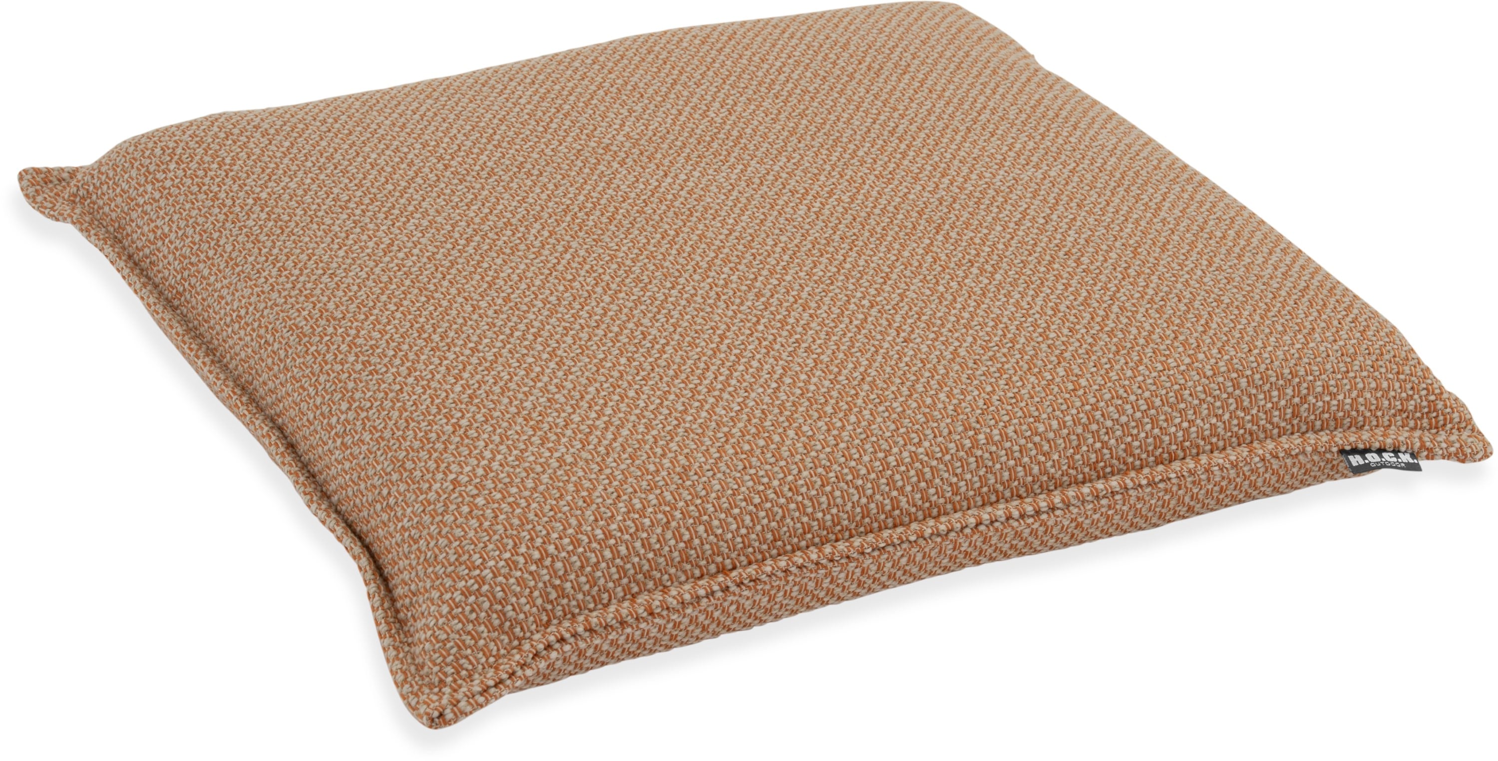 Sitzauflage H.O.C.K. "Linova", orange, B:45cm H:6cm, Obermaterial: 100% Polypropylen, Polsterauflagen, Outdoor Sitzkissen, 40x40x6cm, Stuhlkissen, salbei mint, gemustert