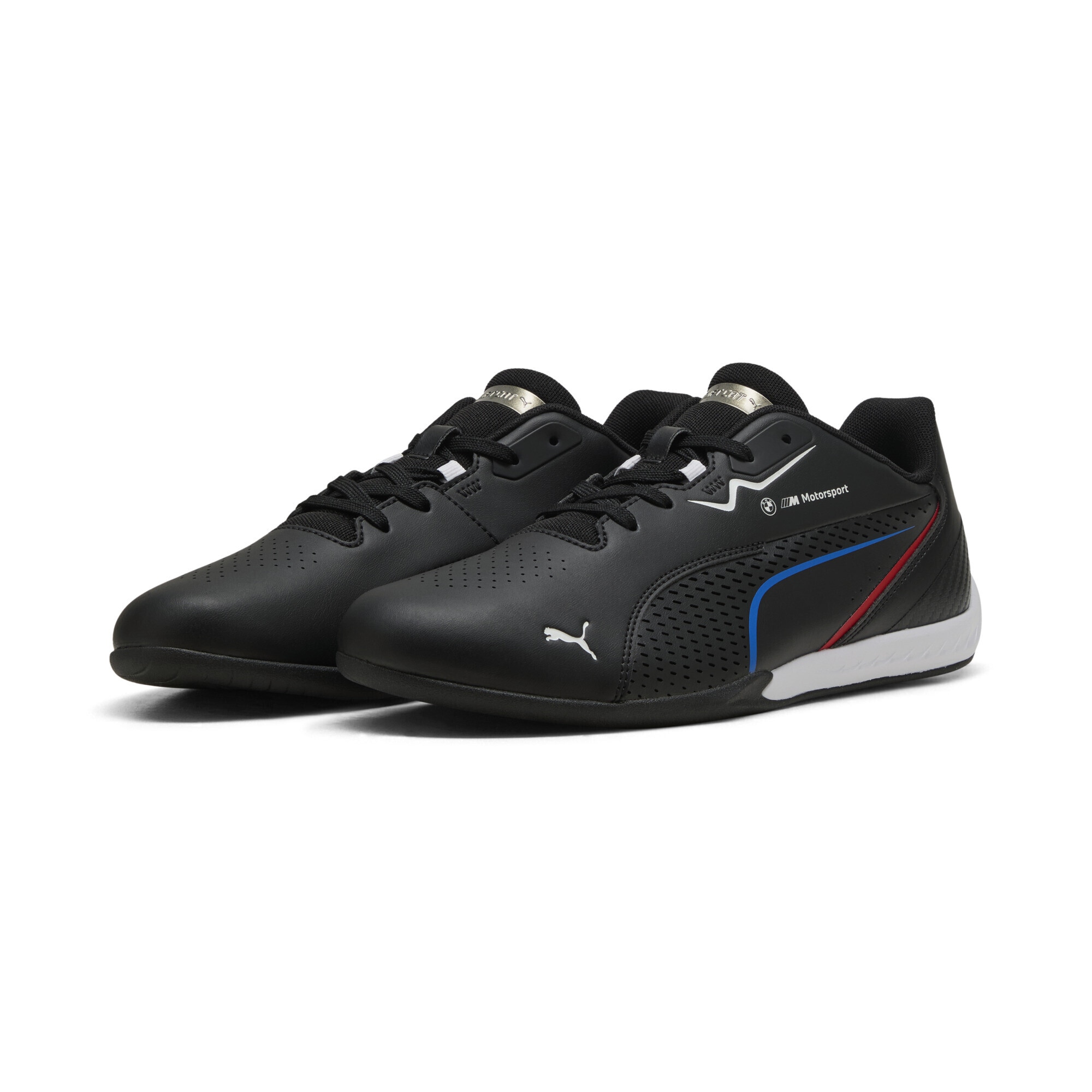 Sneaker PUMA "BMW M Motorsport Drift Cat 11 Sneakers Erwachsene", Damen, Gr. 48, schwarz, weiß, Obermaterial: Synthetik, Textil, Leder; Futter: Textil; Innensohle: Textil; Laufsohle: Gummi, Schuhe Sneaker