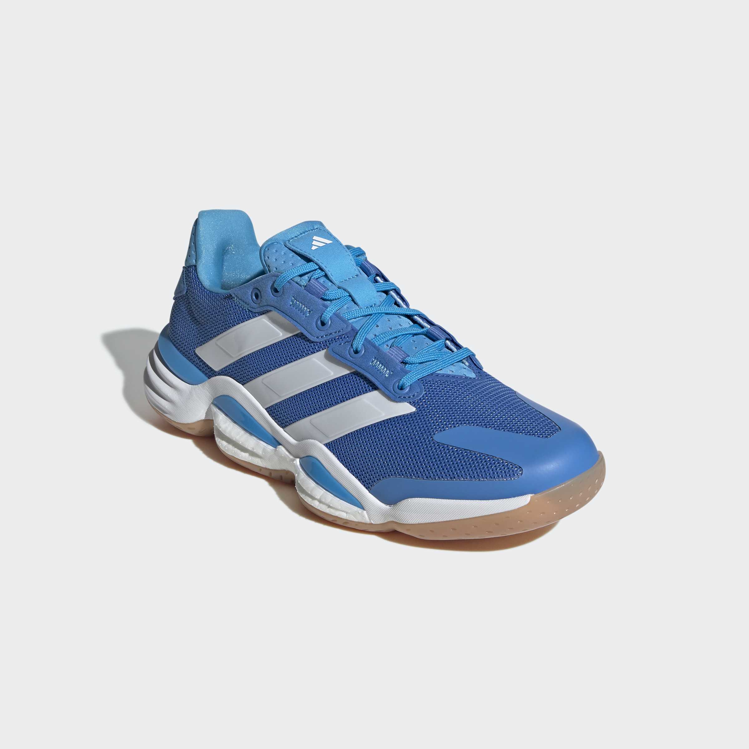 Hallenschuh ADIDAS PERFORMANCE "STABIL 16 INDOOR", Damen, Gr. 47, rayblu, ftwwht, luaq, Synthetik, Textil, Schuhe Hallenschuh